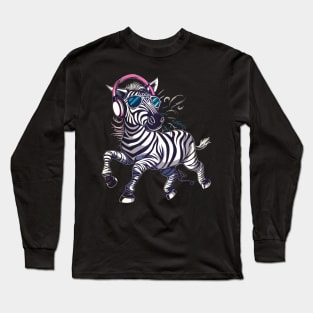 Zebra Interactive Exhibits Long Sleeve T-Shirt